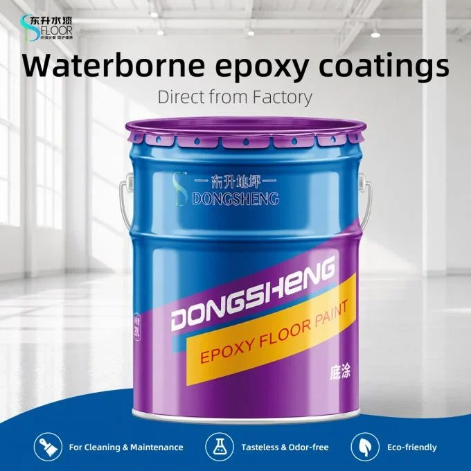 Water Based Floor Epoxy Coating with Orange Peel Texture and Anti Slip Particles for Industrial Commercial and Transportation