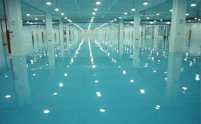 Self Leveling Concrete Providing Dense Integral Paint Film for Floor Surfaces Meeting Environmental Protection Standards