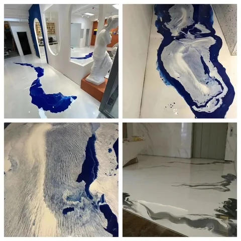 Water-Based Marble-Look Floor Coating