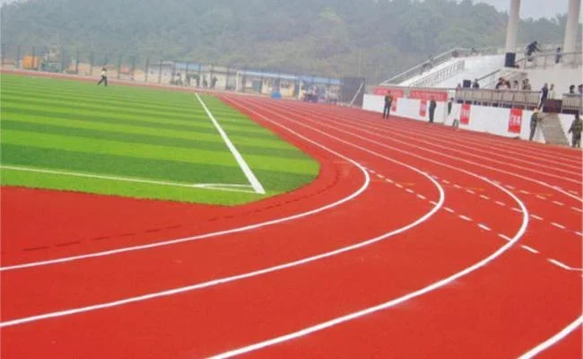 Permeable Plastic Running Track Sports Flooring Materials EPDM Anti Slip 1