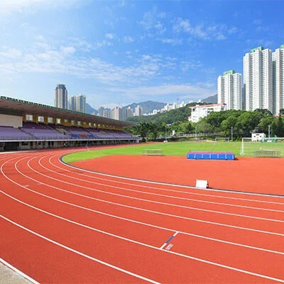 Self-Textured Polyurethane Running Track · 2